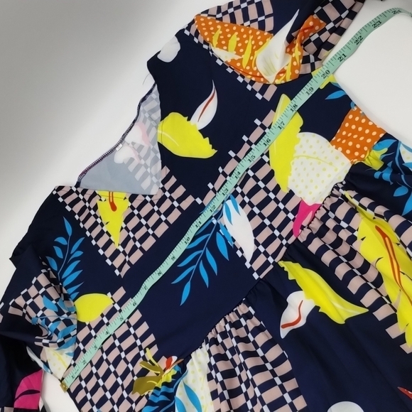 Colorful Patterned Women's Dress - Picture 5 of 6